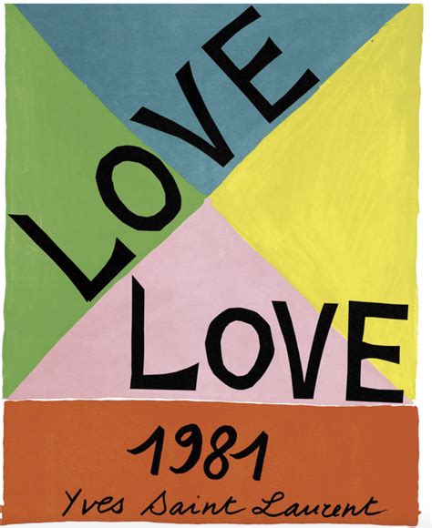 yves saint laurent 1981 love poster|Love Yves Saint Laurent 1981 – Galerie 1881.